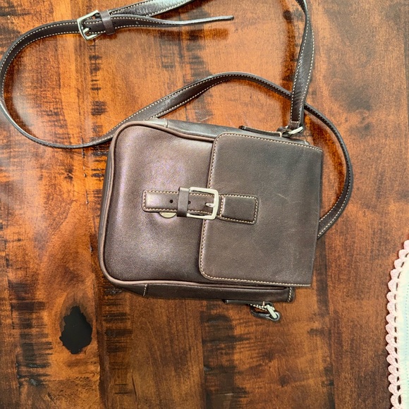 Coach Brown Leather Crossbody Bag #7775 - Picture 5 of 7